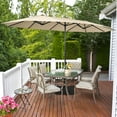 thumbnail image 2 of Sombrilla de Patio Costway Doble Cara con Manivela y Base Beige 457.2 cm, 2 of 4