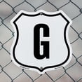 thumbnail image 5 of Letter G 12 inch X 12 inch Shield-Shaped Rust-Free Aluminum Metal Sign Weather Resistant Made in the USA, 5 of 6