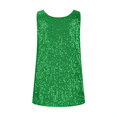 thumbnail image 4 of Sequin Tank Tops for Women Sparkly Sleeveless Glitter Party Tops Scoop Neck Sparkly Clubwear Loose Camisole Shirt Dressy Glitter Tank Tops, 4 of 5