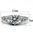 thumbnail image 2 of Women's Rhodium Plated Engagement Ring with CZ - Size 7, 2 of 5