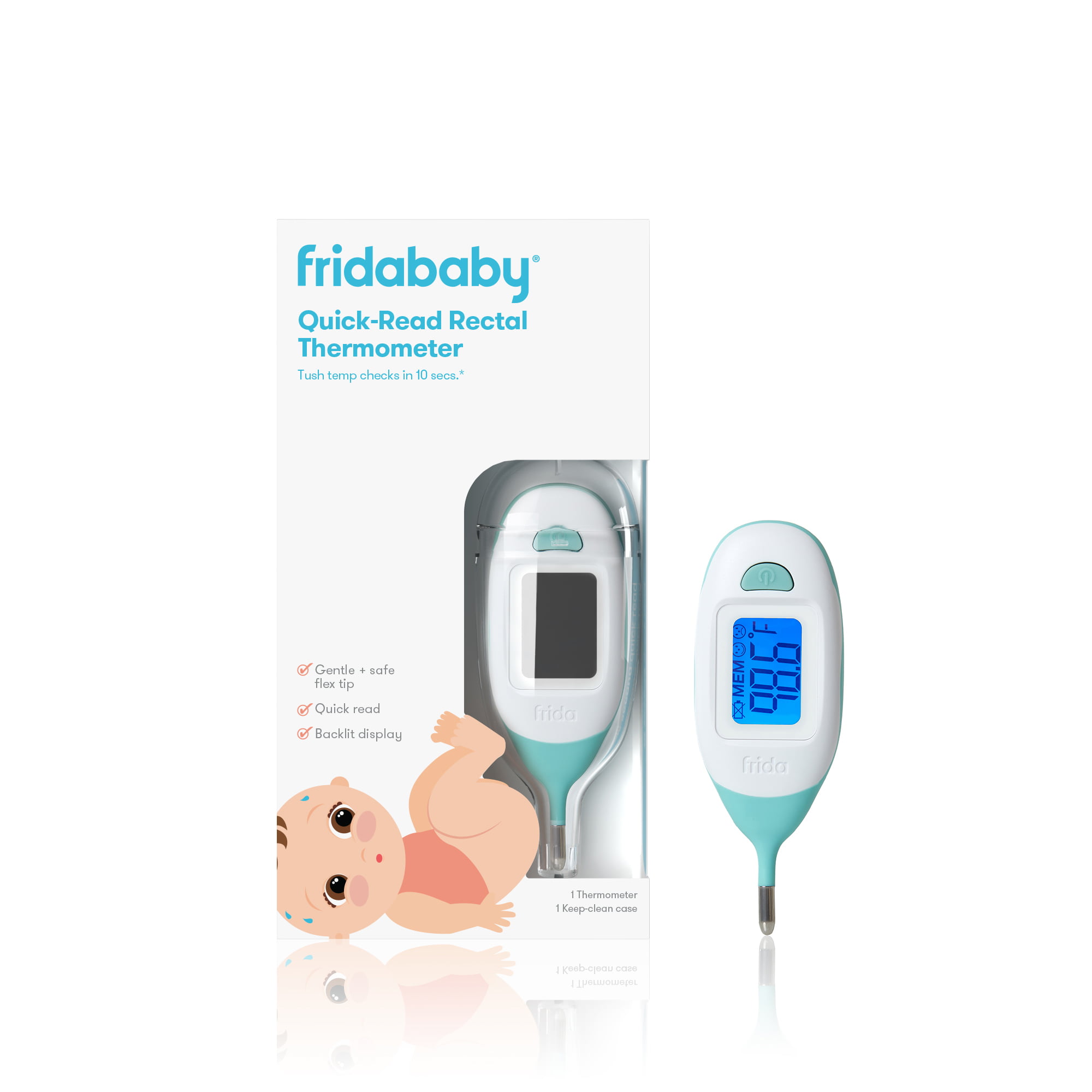 Frida Baby Quick-Read Digital Rectal Thermometer for Accurate Infant Temperature Readings - image 2 of 11