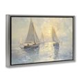 thumbnail image 2 of Stupell Industries Coastal Sunset Sailboats Glow Gray Floating Frame Canvas Art, 25 x 17, by Creative Studio, 2 of 8