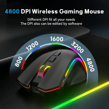 REDRAGON - COBRA M711 Wired Optical Gaming Mouse - Black