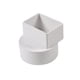 thumbnail image 1 of El adaptador de bajante compensado de PVC NDS 9P04 conecta un bajante de 2 x 3 pulgadas a una tubería de drenaje y alcantarillado de 4 pulgadas, color blanco, 1 of 1