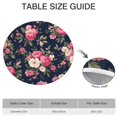 thumbnail image 6 of Pioneer Flower Floral Print Pattern Round Fitted Tablecloth with Elastic Edge,Dining Table Cover Waterproof,Outdoor Round Tablecloth for Camping,Dining,Indoor and Outdoor, 6 of 7