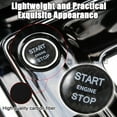 thumbnail image 3 of BINB ROAD Engine Start Stop Push Button Cover Trim Carbon Fiber Compatible with Land Rover Range Rover Discovery Jaguar XJ XK F-PACE XFL XEL,Black, 3 of 8
