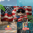 thumbnail image 5 of 1 Pcs License Plate Covers & Frames, Cat wearing American flagthemed items For Decorative Front, Waterproof For Decoration Aluminum License Plate Covers & Frames Cover For Men Women, 12" X 6", 5 of 7