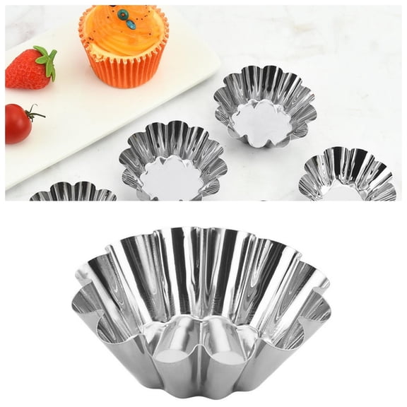 Stainless Steel Baking Cups And Small Pie Pans For Desserts And Cupcakes Reusable Kitchen Baking Tools