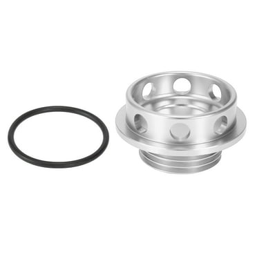 Silver Tone Aluminum Alloy Car Auto Gas Oil Filler Plug Cover for Subaru Ascent 2019-2021