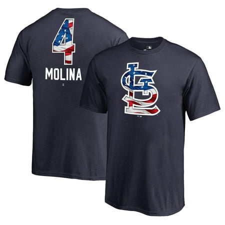 Yadier Molina St. Louis Cardinals Fanatics Branded Youth 2019 Stars & Stripes Banner Wave Name & Number T-Shirt -