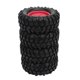 thumbnail image 4 of 4PCS RC Neumáticos de rueda Reemplazo de neumáticos de goma para vehículos de escalada Coche todoterreno 96 mm de diámetro Rojo YUNYI BRAND  Deportes, 4 of 8