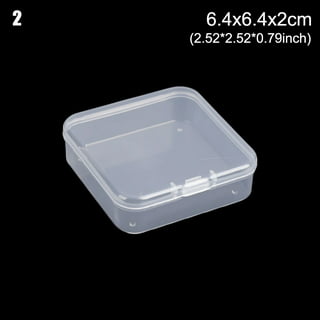 Paylak 12 Storage Square Clear Container for Small Items Organizer 1.5  inches Square