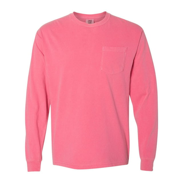 Comfort Colors T-Shirt à Manches Longues pour Adulte avec Poche
