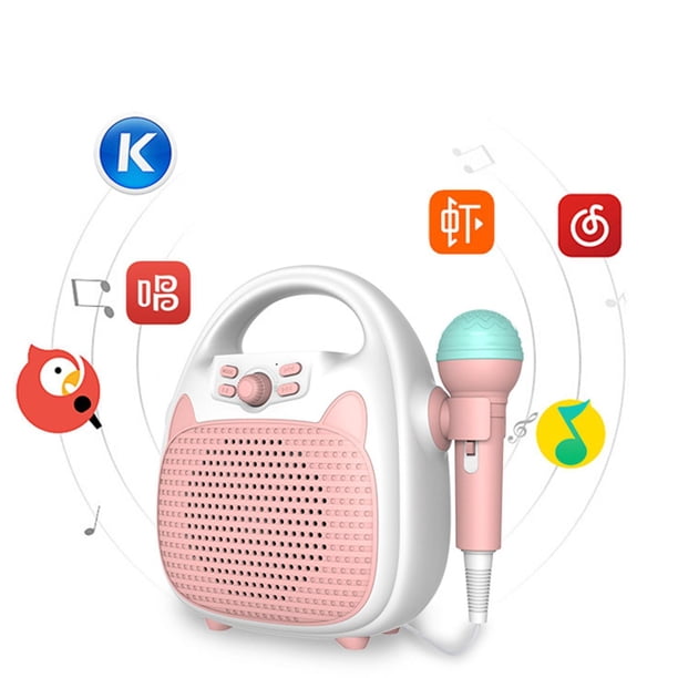 de karaoke para niños con 1 micrófono, juguetes recargables para niños, , viajes en interiores y exteriores - Yotijar máquina de karaoke bluetooth