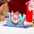 thumbnail image 4 of Mesa De Navidad Letrero De Mesa De Feliz Navidad De Madera Muñeco De Nieve Mesa De Navidad Centros De Mesa Mesa De Navidad Letrero De Alegría Moyic HA042998-01, 4 of 6
