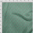 thumbnail image 4 of oneOone Rayon Sea Green Fabric Floral Craft Projects Decor Fabric Printed By The Yard 56 Inch Wide, 4 of 5