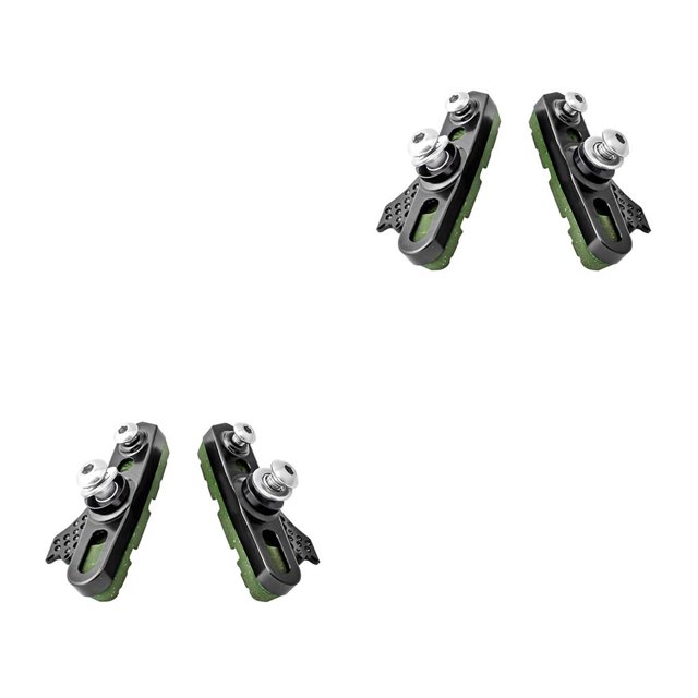 Toystoory 1 par de piezas de bicicleta de componente de ruedas de pastillas de freno para reemplazar negro/verde Type1 NO1 Toystoory CBP226766