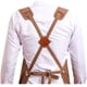 thumbnail image 2 of Delantal de bricolaje con portaherramientas multibolsillo Delantal de trabajo de lona encerada, delantal unisex resistente al agua y a la cera, ideal para ingenieros, carpinteros, artesanos y, 2 of 5