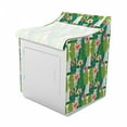 thumbnail image 2 of Aloha Washer Cover, Banana Leaves with Colorful Blossoms of Hawaiian Flowers Nature Theme Print, Washroom Decor with Dust Protection, 29" x 28" x 40", Multicolor, by Ambesonne, 2 of 3