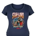 thumbnail image 3 of Marvel Guardians of the Galaxy - Star Lord Band Tee Style - Maternity Scoop Neck Graphic T-Shirt, 3 of 5