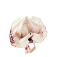 thumbnail image 4 of No Boundaries Women's Woven Beach Tote Handbag, Pink, 4 of 4