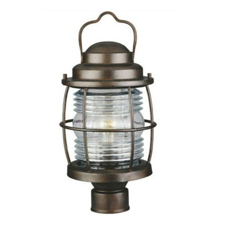 Antique Copper Outdoor Post Mount - Beacon Post Lantern