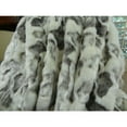 thumbnail image 3 of Plutus Ivory Rabbit Faux Fur Handmade Throw - Ivory & Gray - 60 x 84 in., 3 of 4