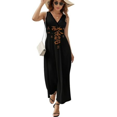 The Untamed: Stygian Lure Flag Sleeveless Dress wedding guest dress evening dresses women Summer skirt long sleeve dresses