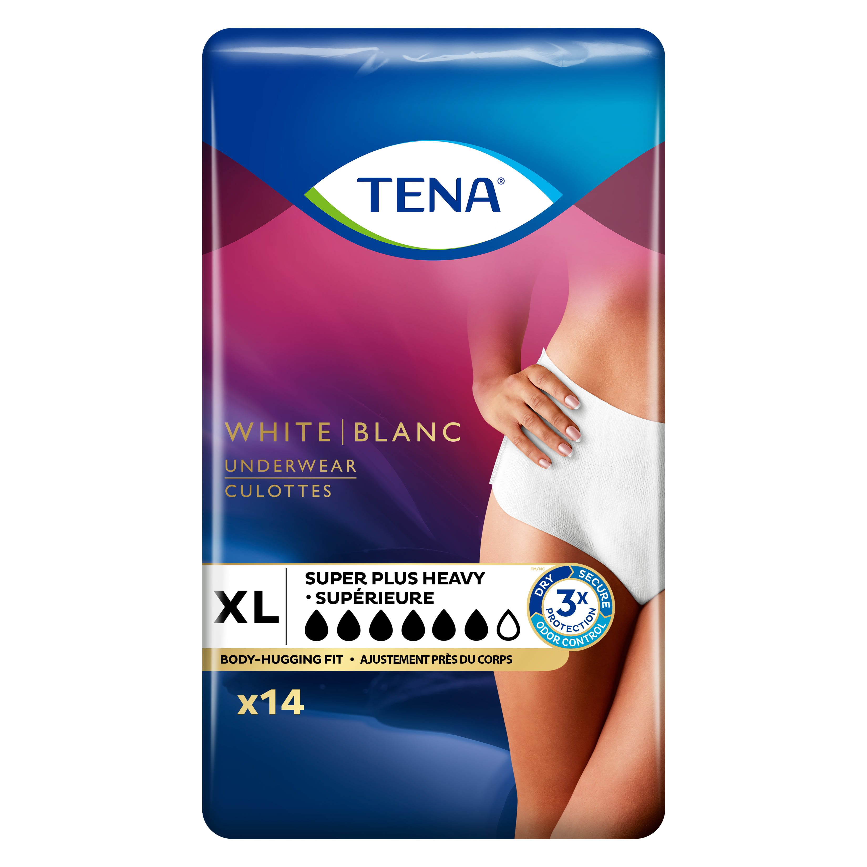 Tena Incontinence Underwear for Women, Super Plus, XL, 14 Ct - Walmart