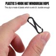 thumbnail image 2 of 100pcs Useful Lanyard Hook Snap Clips Durable Clasp for Gloves Towels (Black), 2 of 7