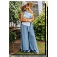 thumbnail image 3 of Women's Plus Size Jumpsuit Summer Beach Sleeveless Solid Color Casual Fashion Wide Leg Jumpsuit, 3 of 6