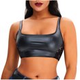 thumbnail image 1 of Top de cuero con encaje para mujer, ropa interior Sexy para fiesta de club nocturno, camiseta sin mangas Fridja nalpqowj37563, 1 of 9