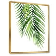 thumbnail image 3 of Designart 'Tropical Palm Branches' Tropical Framed Canvas Wall Art Print, 3 of 5