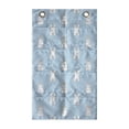 thumbnail image 1 of Easter Bunny Hanging Pocket Organizer, Simple Calm Tones Rabbit Illustration Pompom Tail, Printed Polyester Storage Bag with Pockets, 21" x 31", Blue Cadet Blue, 1 of 2