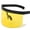Black frame yellow lens, variant on tooloflife Oversized Mirrored Sunglasses Visor Sunglasses Womens Mens Shield Eyeglasses