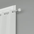 thumbnail image 5 of Glass Mosaic Ball Finials Curtain Rod，3/4” Adjustable Curtain Rod，48-84 Inch，Chrome, 5 of 6