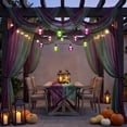 thumbnail image 5 of Lilixerw Halloween Creepy Gauze Table Runner, Gradient Crinkle Fabric Drape, for Table, Mantel, Arch and Party Scene Setup, 35.43x70.86 inch, 2 Pack, 5 of 6