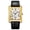 Gold+Black, variant on SKMEI Retro Classic Square Watches for Men Quartz Analog Waterproof Watch Leather Business Casual Mens Wrist Watch