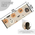 thumbnail image 5 of Yayeee Runner Rug for Bedroom 2'x6' Machine Washable Hallway Non Slip Mat, Beige Halloween Pumpkin, 5 of 8