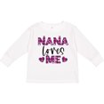 thumbnail image 3 of Inktastic My Nana Loves Me Hearts in Pink Plaid Boys or Girls Long Sleeve Toddler T-Shirt, 3 of 5