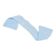 thumbnail image 3 of Antifaz para dormir con peso, suave, de terciopelo, transpirable, bloqueador de luz y opacidad. Azul, 3 of 9