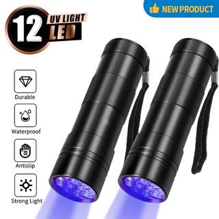 UV Black Light Flashlight, Powerful 51 LED Blacklight Flashlights for Pet  Urine Detection, Resin Curing, Dog Stain, 1Pcs