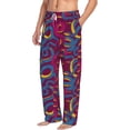 thumbnail image 2 of Goofa Colorful Snake Printed Soft Pajama Pants for Men, Wide Leg Comfy Casual Lounge Yoga Pants-X-Large, 2 of 9