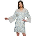 thumbnail image 1 of Moomaya Printed Robe For Girls Cotton Plus Size Nightwear Summer Bathrobes, 1 of 6