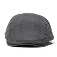 thumbnail image 3 of Byfri Men's Cotton Flat Cap Grey Adjustable Newsboy Hat Breathable Beret-Style for Golf Driving Travel, 3 of 7