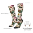 thumbnail image 4 of Naloa Tropical Mask Flamingo Thigh High Socks Extra Long Stretchy Sock Women Over Knee High Opaque Stocking Daily Wear, 4 of 6