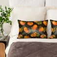 thumbnail image 4 of Disketp Orange Pumpkin Autumn Maple Satin Pillowcase For Hair And Skin - Satin Pillow Cases Standard Size 20x30 Inches With Zipper,Gifts For Women Men, 4 of 8