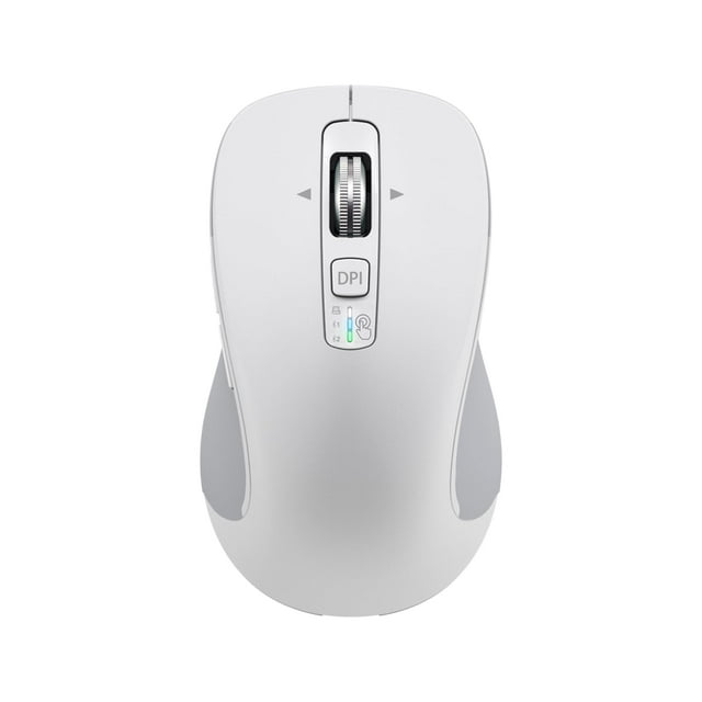 Ratón Bluetooth inalámbrico CITLLA, tamaño completo, multidispositivo, blanco