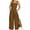 Coffee, variant on Women's Summer Bib Overalls Casual Sleeveless Adjustable Straps Split Wide Leg Pants Jumpsuit Romper with Pockets