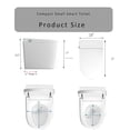 thumbnail image 3 of Winzo 23" Compact Smart Toilet with Bidet Seat Built-in For Small Bathroom, Auto Flush, LED Night Light,Heated Bidet with Warm Air Drying (White with White panel), 3 of 6